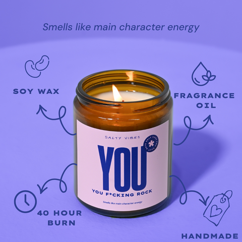 SOY CANDLE | YOU FUCKING ROCK 200G