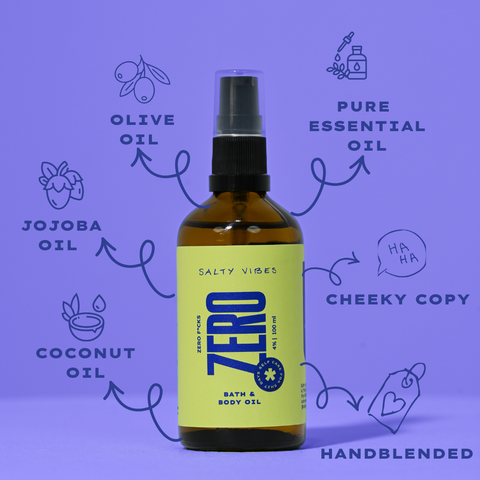 BATH & BODY OIL | ZERO FUCKS 100ML