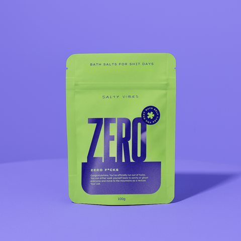 BATH SALTS | ZERO FUCKS 100g