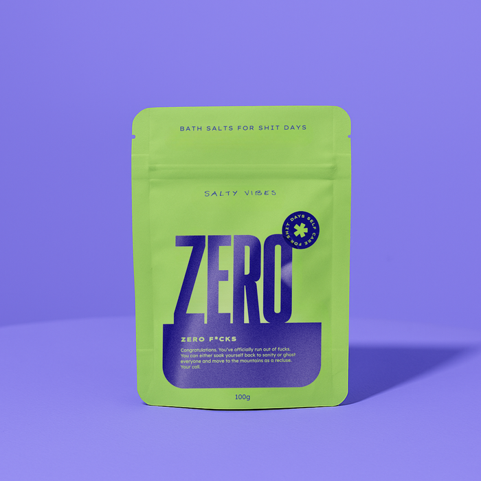 BATH SALTS | ZERO FUCKS 100g